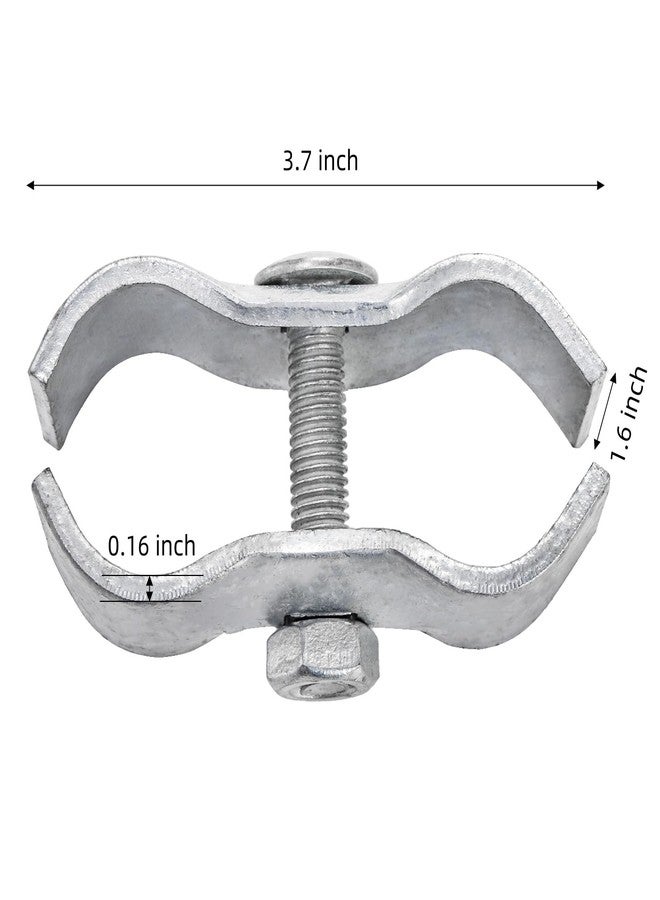 WRINGKIT 10 Pack Dog Kennel Clamps, 1-3/8" Chain Link Fence Panel Clamps, Galvanized Pipe Panel Frames, Chain Link Fence Hardware for Temporary Dog Kennels, Chicken Coops, Metal Cage - Image 2